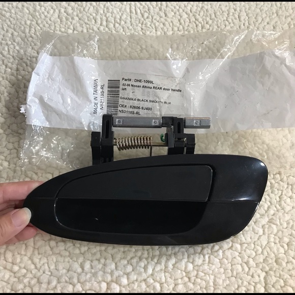 Nissan Other - DHE-1099L Rear Blk Outside Outer Exterior Door Handle 2002 - 2006 Nissan Altima
